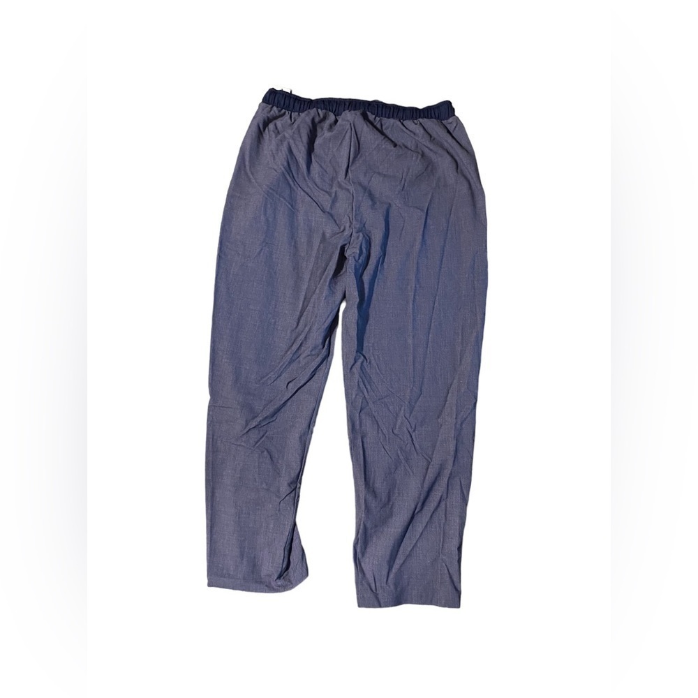 NWT Cuddl Duds Women's Scrubs Classic  Size XL Navy Heather Antimicrobial Agian - Picture 2 of 13